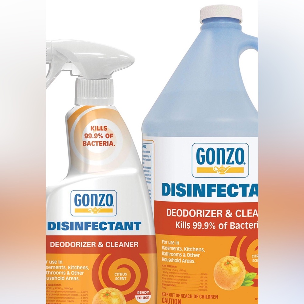 Gonzo Disinfectant Deodorizer & Cleaner - Citrus Scent